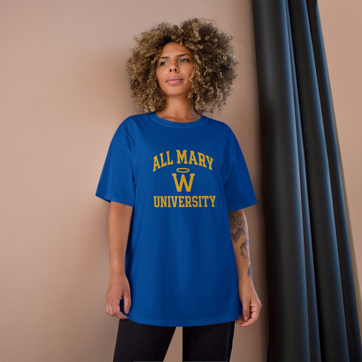 Champion University T-Shirt - All Mary University, College Spirit Wear, Graduation Gift, Casual Style, Unique Campus Apparel