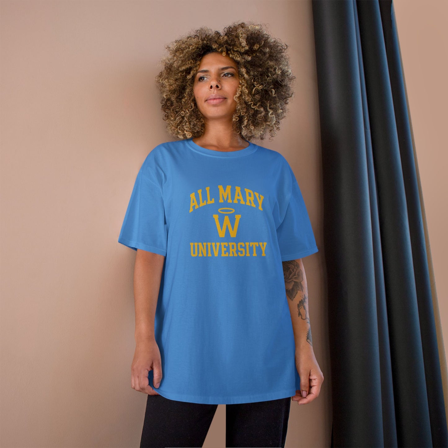 Champion University T-Shirt - All Mary University, College Spirit Wear, Graduation Gift, Casual Style, Unique Campus Apparel