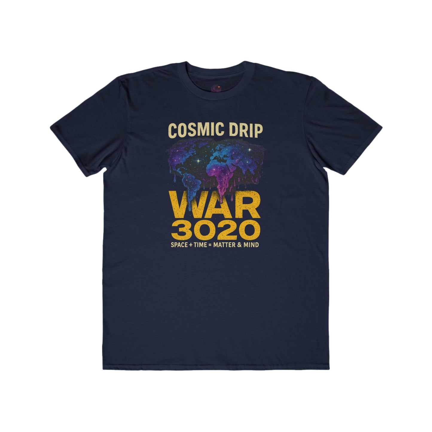 Cosmic Drip Men's Lightweight Fashion Tee, Cool Graphic Tee, Unique T-Shirt, Space-Time Design, Gift for Science Lovers, Trendy Casual Wear