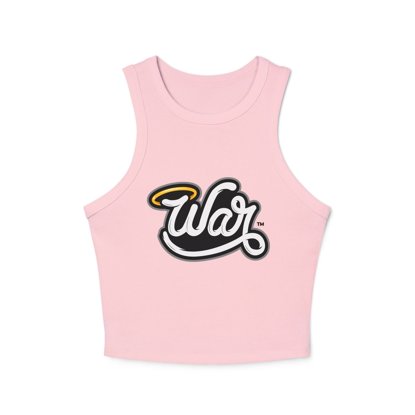 War Women's Micro Rib Racer Tank Top, Summer Crop Top, Casual Sportswear, Fitness Apparel, Gift for Active Women