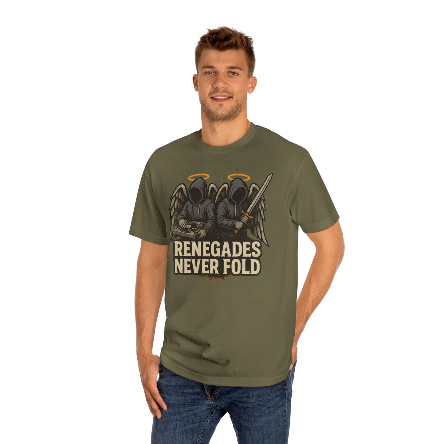 Renegades Never Fold Unisex Classic Tee - Edgy Graphic Tee, Streetwear Apparel, Casual Outfit, Unique Gift, Statement T-Shirt