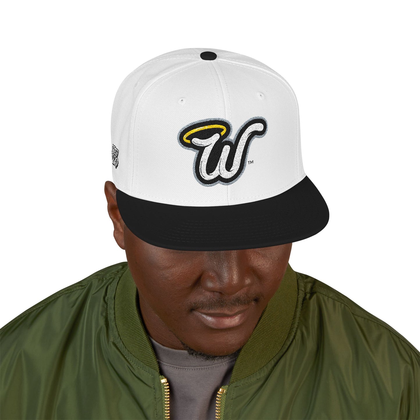 Big W Embroidered Snapback Cap - Chic Streetwear Hat, Fashion Accessory, Unisex Gift, Casual Summer Style, Custom Embroidery