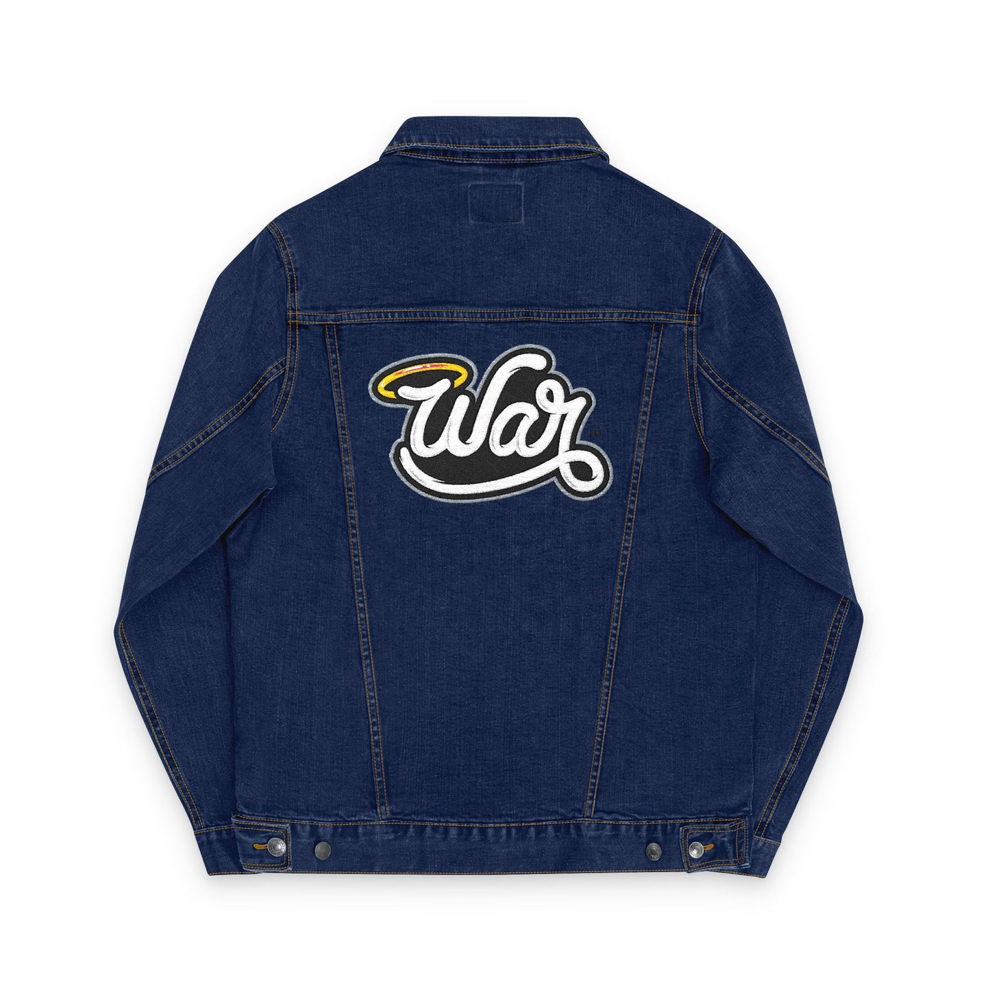 Embroidered Unisex Denim Jacket - Casual Chic Style, Perfect for Festivals, Layering, Everyday, Unique Gift