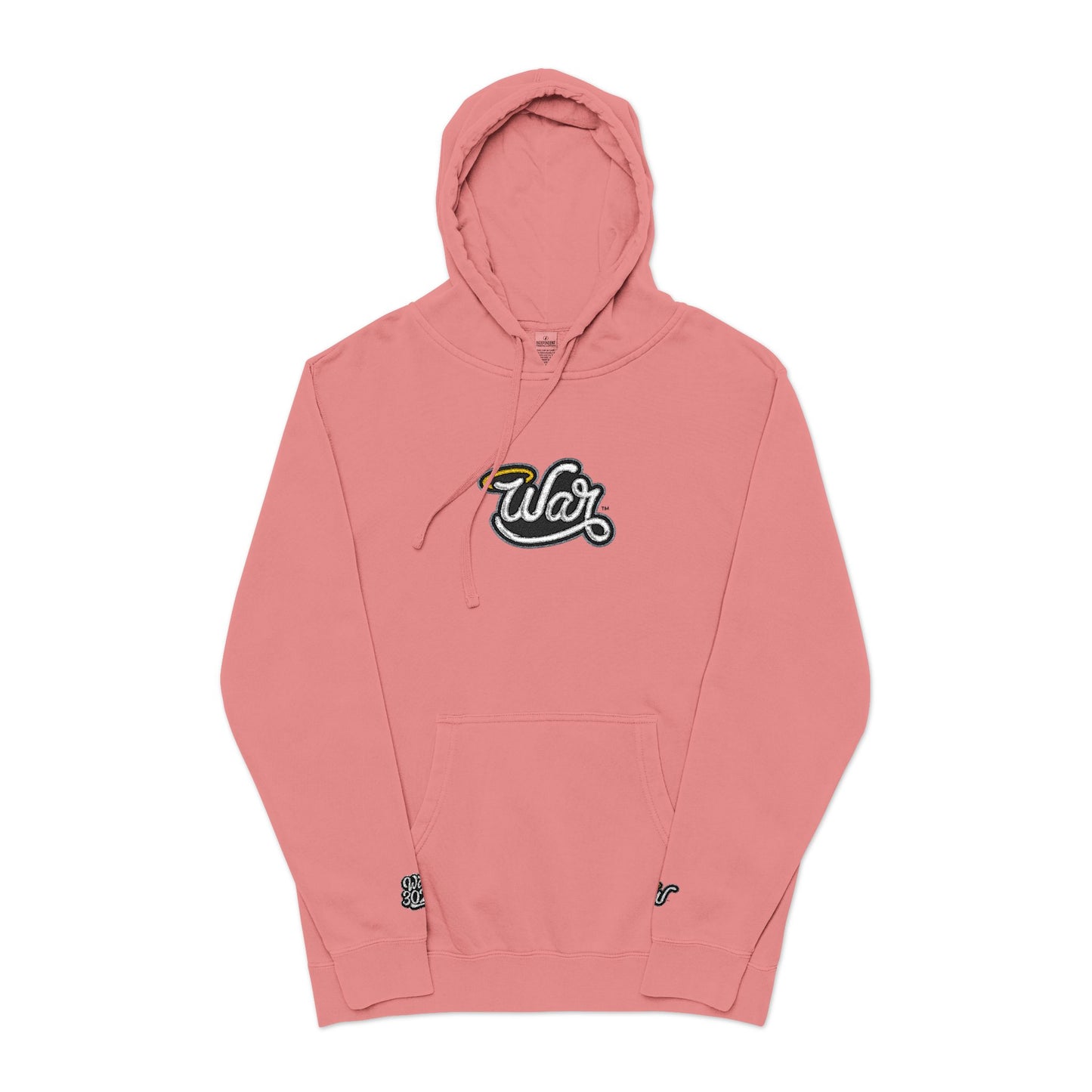 Cozy Unisex Pigment-Dyed Hoodie with Embroidery | Casual Streetwear, Gift for Him/Her, Fall/Winter Apparel, Comfortable Layering