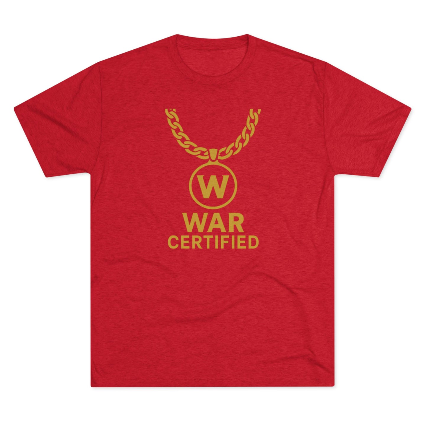 War Certified Unisex Tri-Blend Tee, Casual Wear, Gift for Gamers, Unisex Shirt, Trendy Apparel, Gamer Merch