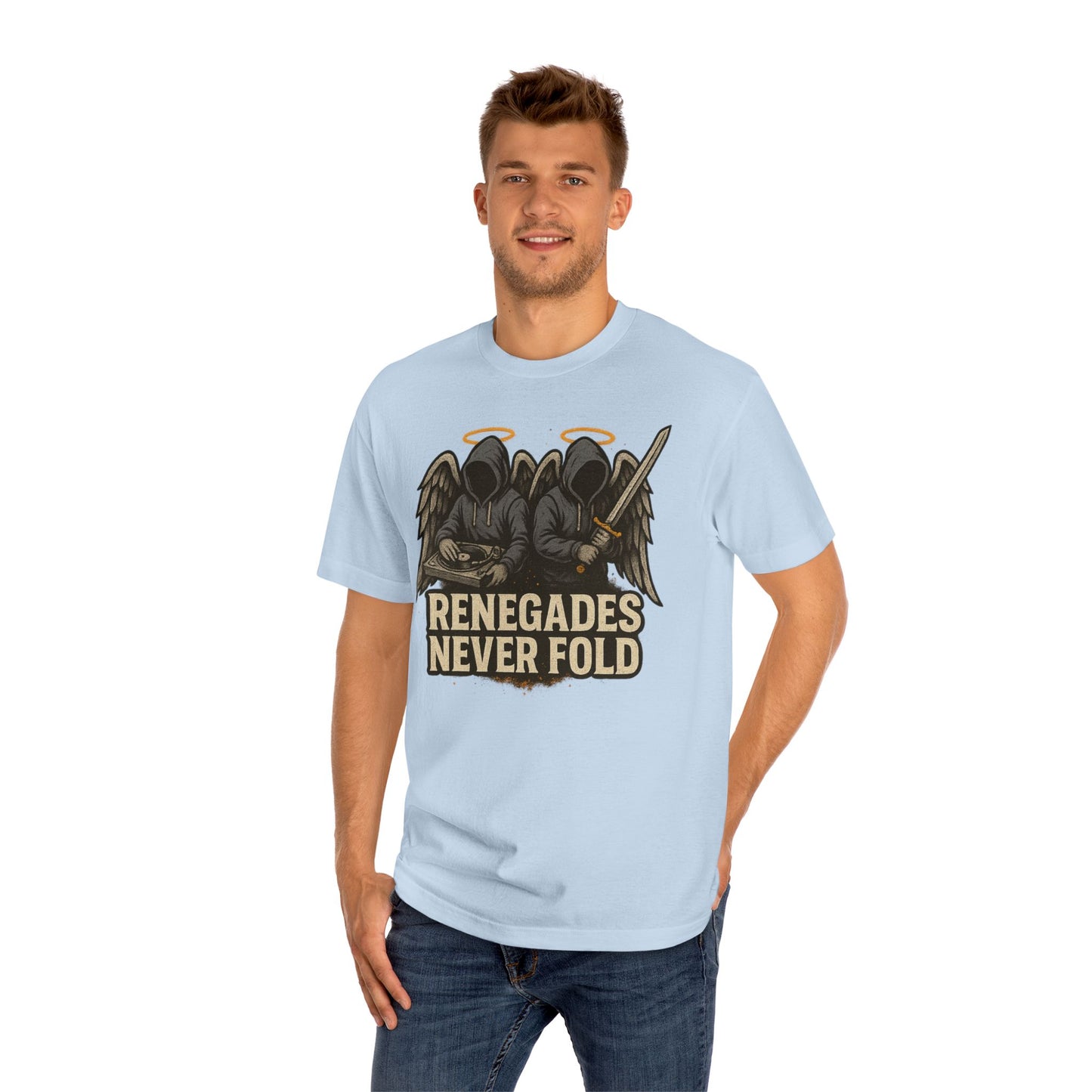 Renegades Never Fold Unisex Classic Tee - Edgy Graphic Tee, Streetwear Apparel, Casual Outfit, Unique Gift, Statement T-Shirt