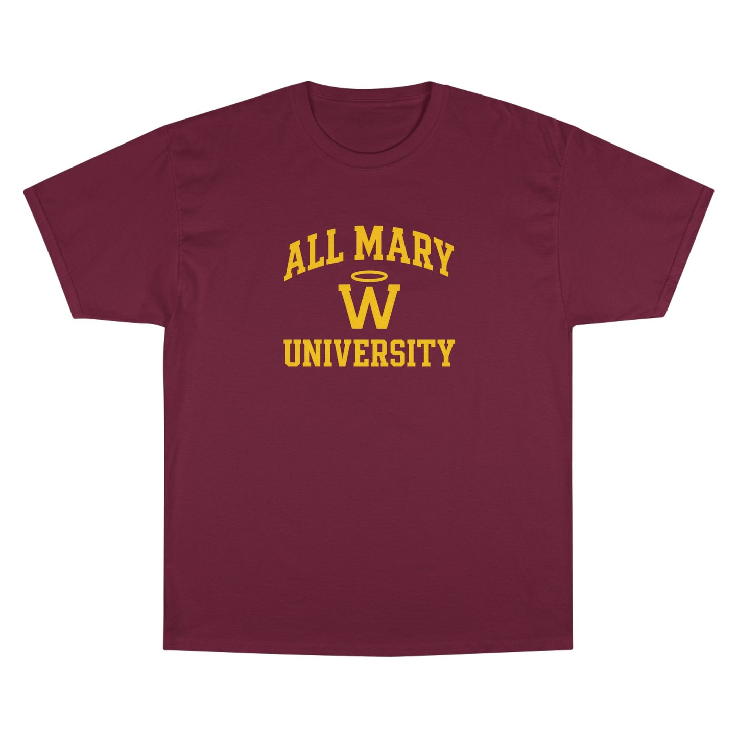 Champion University T-Shirt - All Mary University, College Spirit Wear, Graduation Gift, Casual Style, Unique Campus Apparel