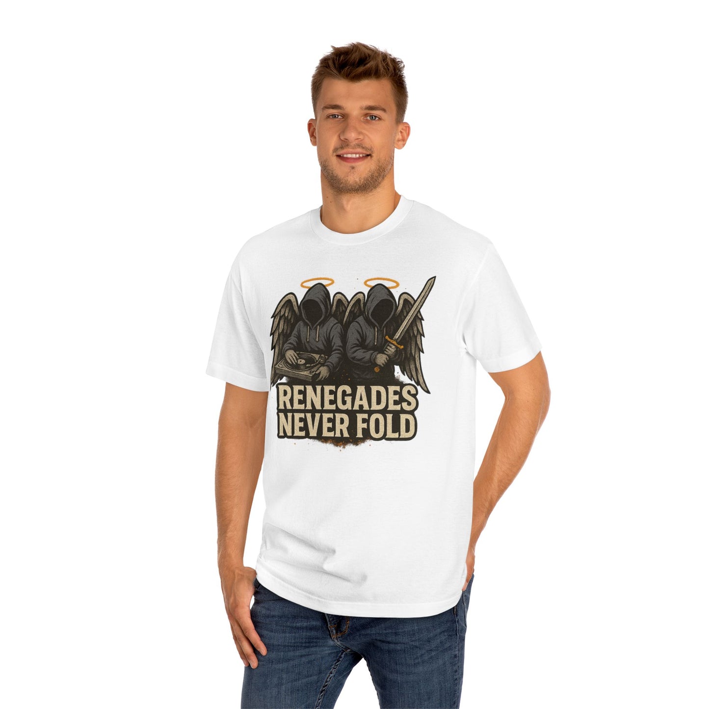 Renegades Never Fold Unisex Classic Tee - Edgy Graphic Tee, Streetwear Apparel, Casual Outfit, Unique Gift, Statement T-Shirt