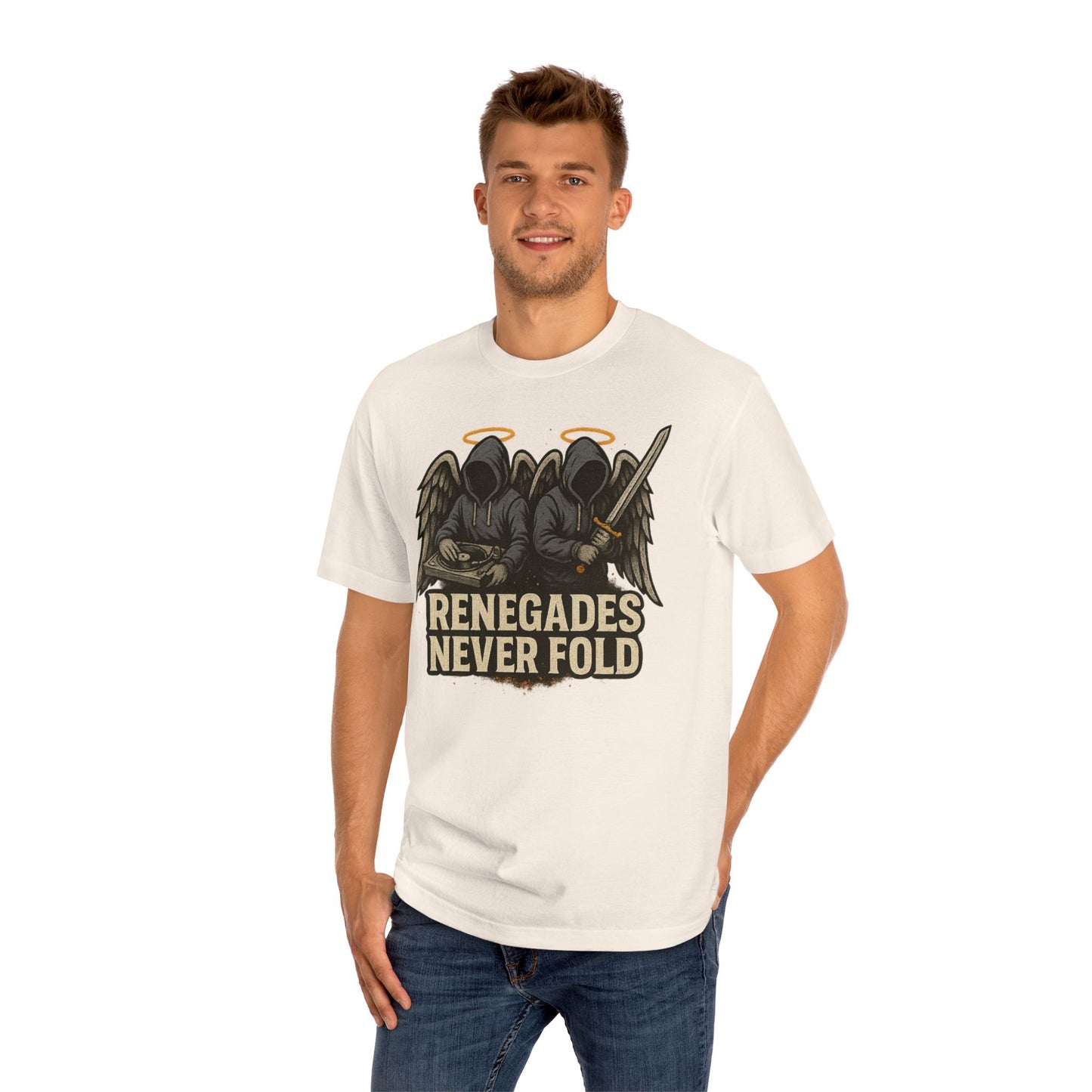 Renegades Never Fold Unisex Classic Tee - Edgy Graphic Tee, Streetwear Apparel, Casual Outfit, Unique Gift, Statement T-Shirt