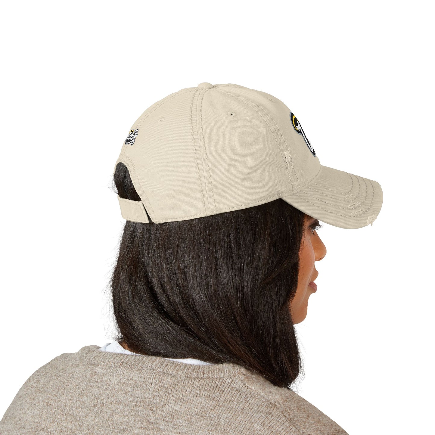 Distressed Embroidered Dad Hat, Casual Style, Gift for Him, Cool Accessory, Father's Day Hat, Everyday Wear