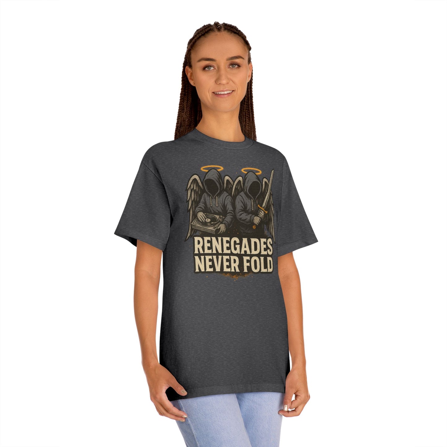 Renegades Never Fold Unisex Classic Tee - Edgy Graphic Tee, Streetwear Apparel, Casual Outfit, Unique Gift, Statement T-Shirt