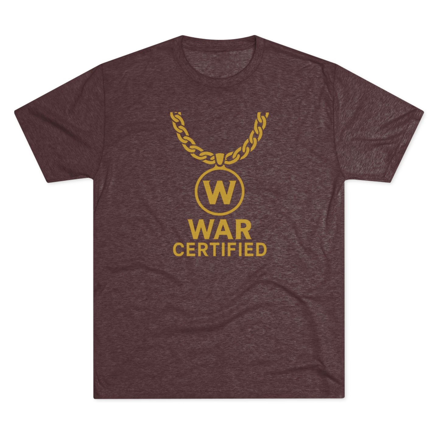 War Certified Unisex Tri-Blend Tee, Casual Wear, Gift for Gamers, Unisex Shirt, Trendy Apparel, Gamer Merch