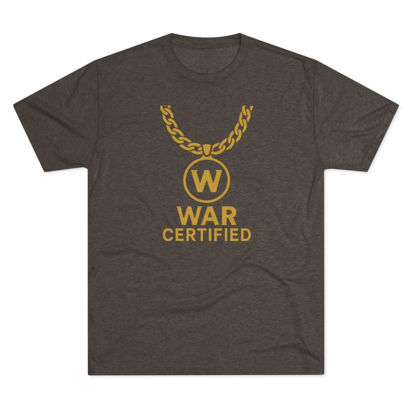 War Certified Unisex Tri-Blend Tee, Casual Wear, Gift for Gamers, Unisex Shirt, Trendy Apparel, Gamer Merch