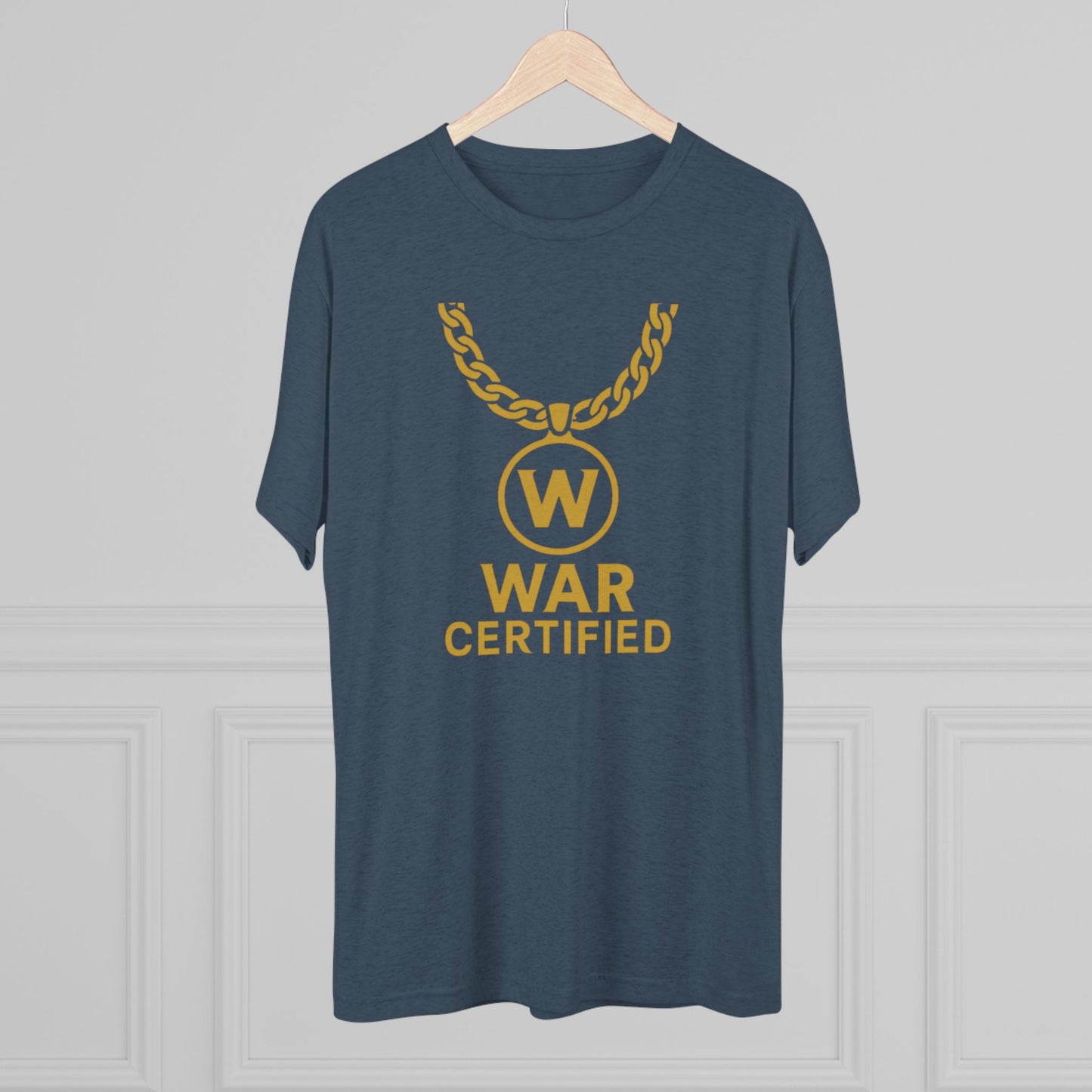 War Certified Unisex Tri-Blend Tee, Casual Wear, Gift for Gamers, Unisex Shirt, Trendy Apparel, Gamer Merch