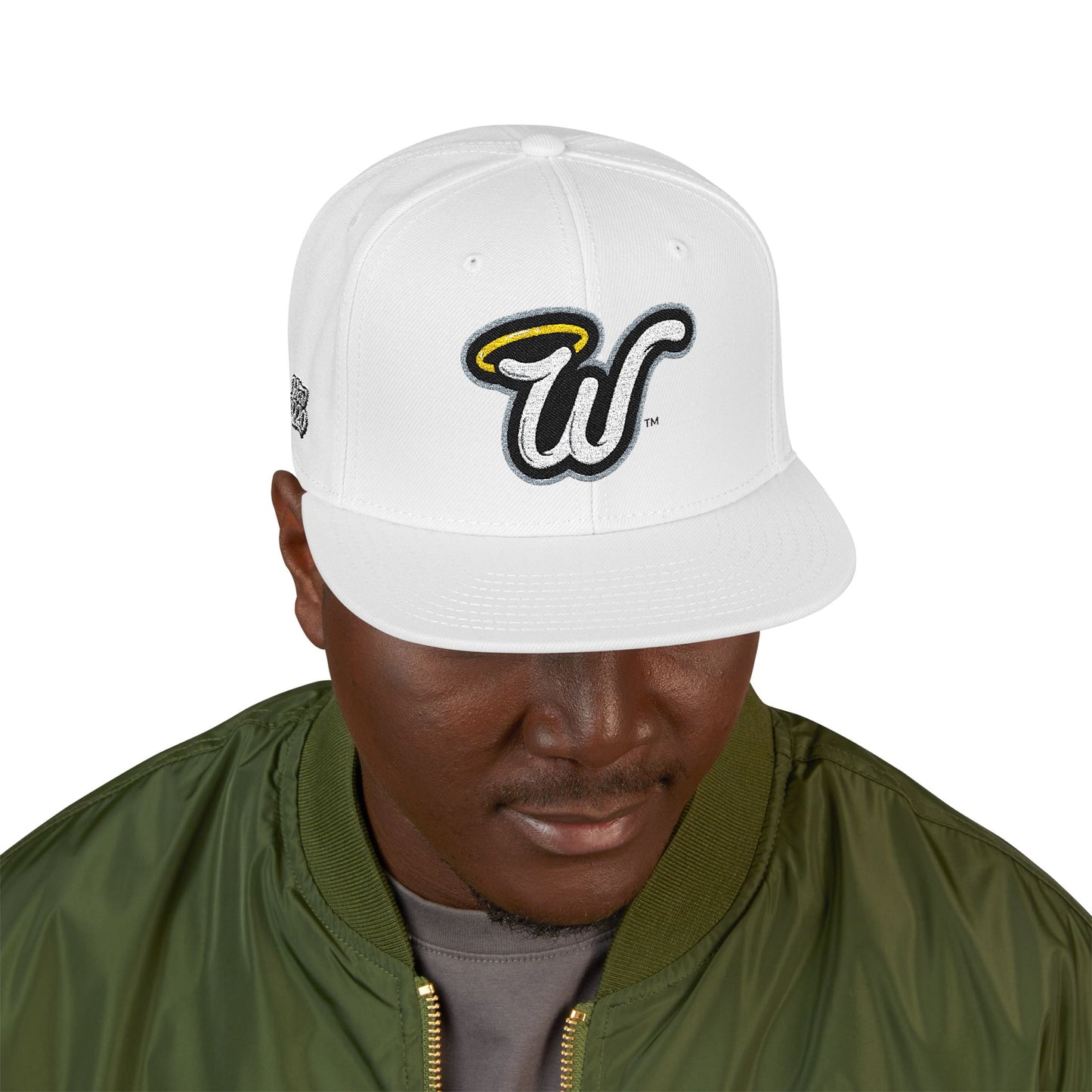Big W Embroidered Snapback Cap - Chic Streetwear Hat, Fashion Accessory, Unisex Gift, Casual Summer Style, Custom Embroidery