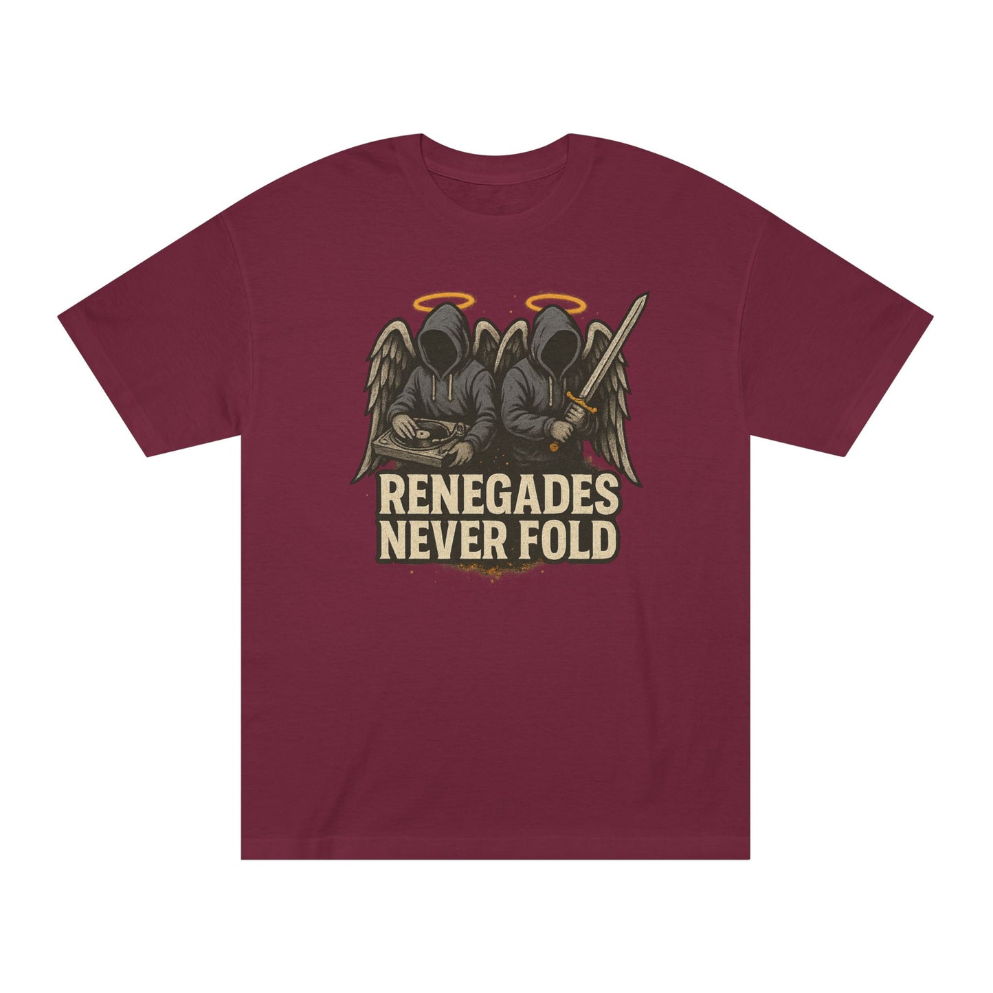 Renegades Never Fold Unisex Classic Tee - Edgy Graphic Tee, Streetwear Apparel, Casual Outfit, Unique Gift, Statement T-Shirt