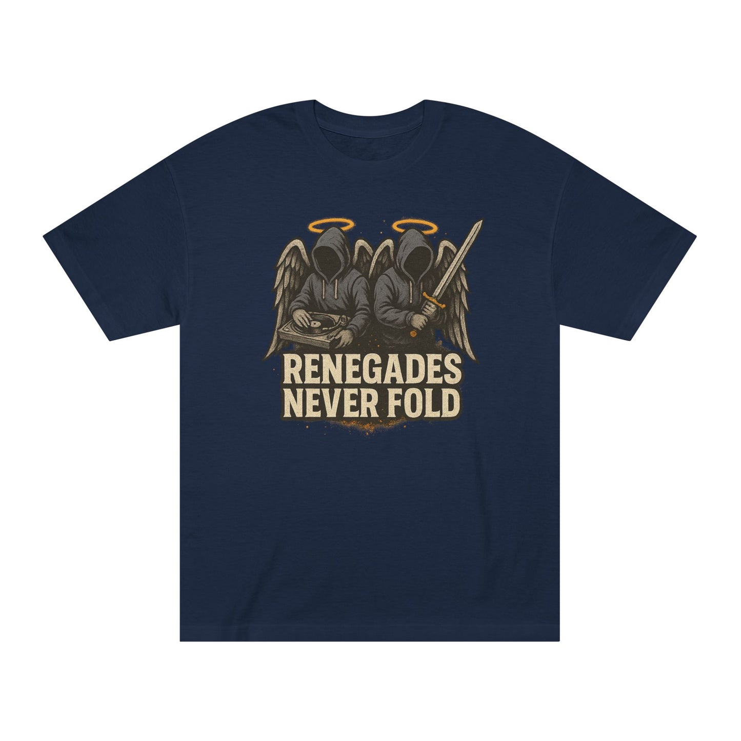 Renegades Never Fold Unisex Classic Tee - Edgy Graphic Tee, Streetwear Apparel, Casual Outfit, Unique Gift, Statement T-Shirt