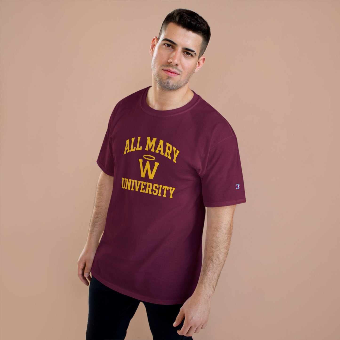 Champion University T-Shirt - All Mary University, College Spirit Wear, Graduation Gift, Casual Style, Unique Campus Apparel