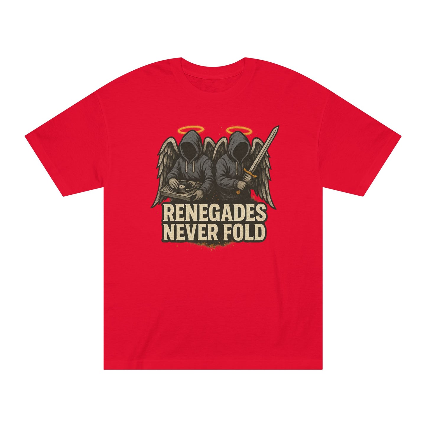 Renegades Never Fold Unisex Classic Tee - Edgy Graphic Tee, Streetwear Apparel, Casual Outfit, Unique Gift, Statement T-Shirt