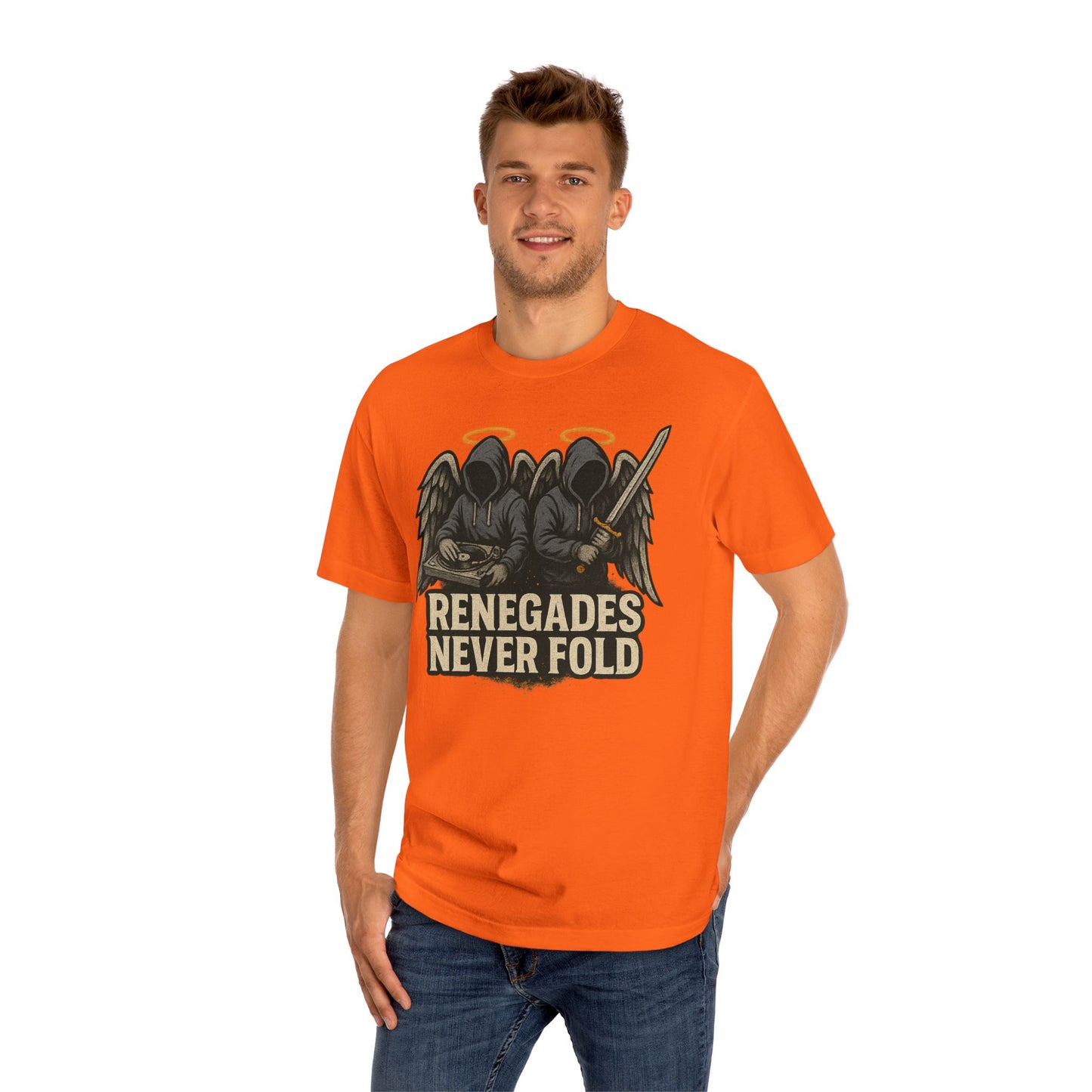 Renegades Never Fold Unisex Classic Tee - Edgy Graphic Tee, Streetwear Apparel, Casual Outfit, Unique Gift, Statement T-Shirt