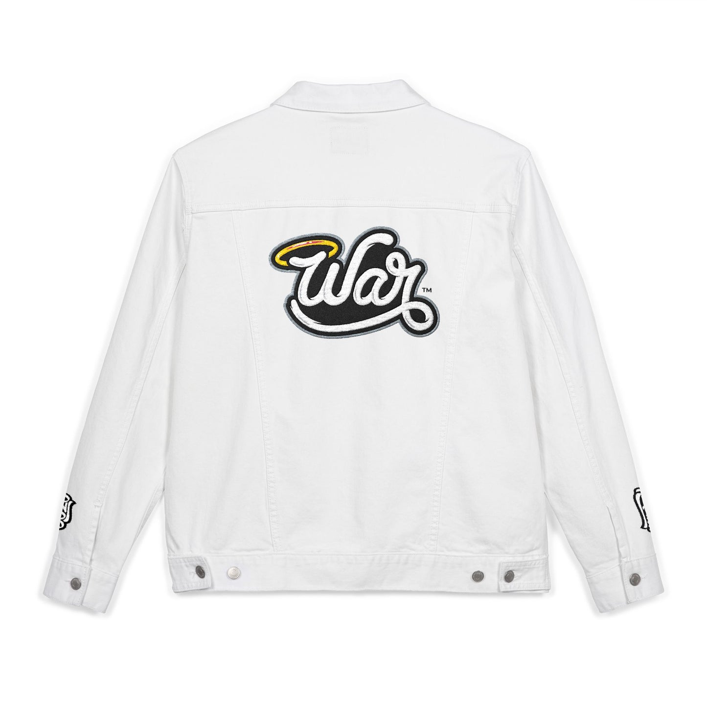 Embroidered Unisex Denim Jacket - Casual Chic Style, Perfect for Festivals, Layering, Everyday, Unique Gift