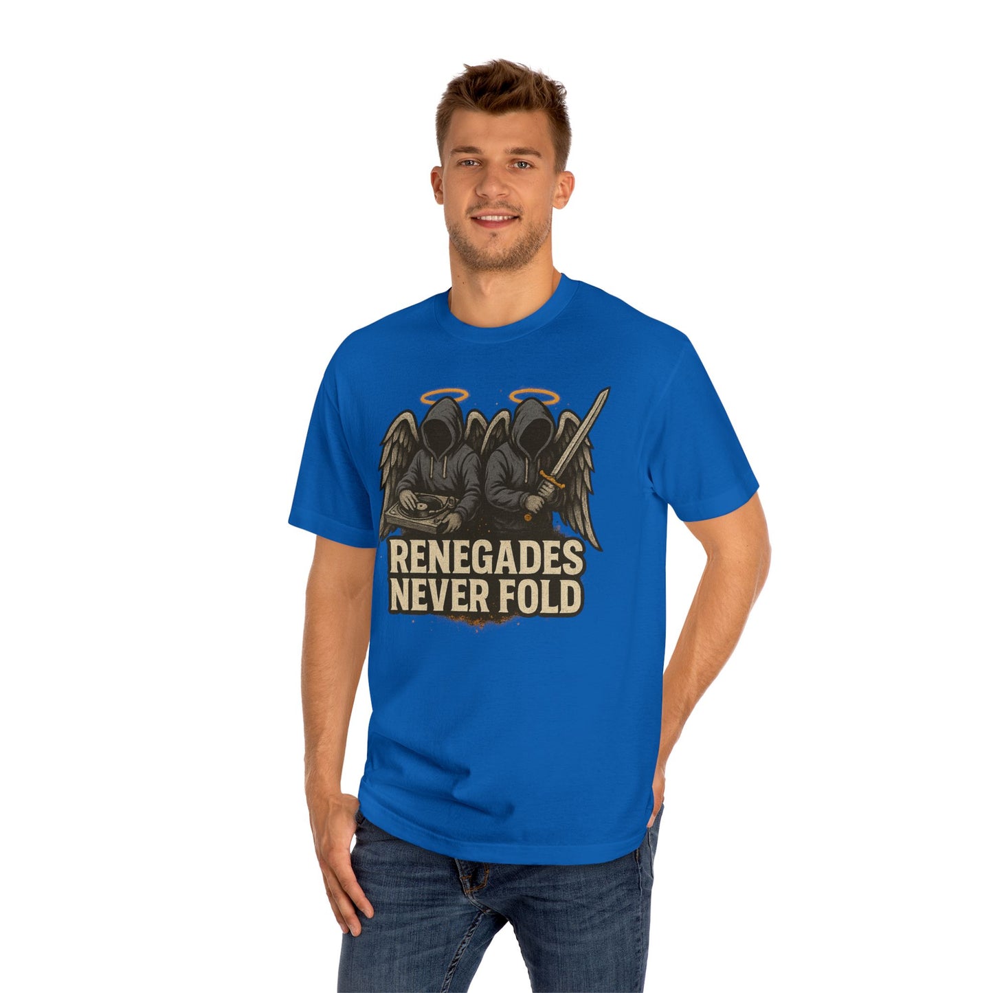 Renegades Never Fold Unisex Classic Tee - Edgy Graphic Tee, Streetwear Apparel, Casual Outfit, Unique Gift, Statement T-Shirt