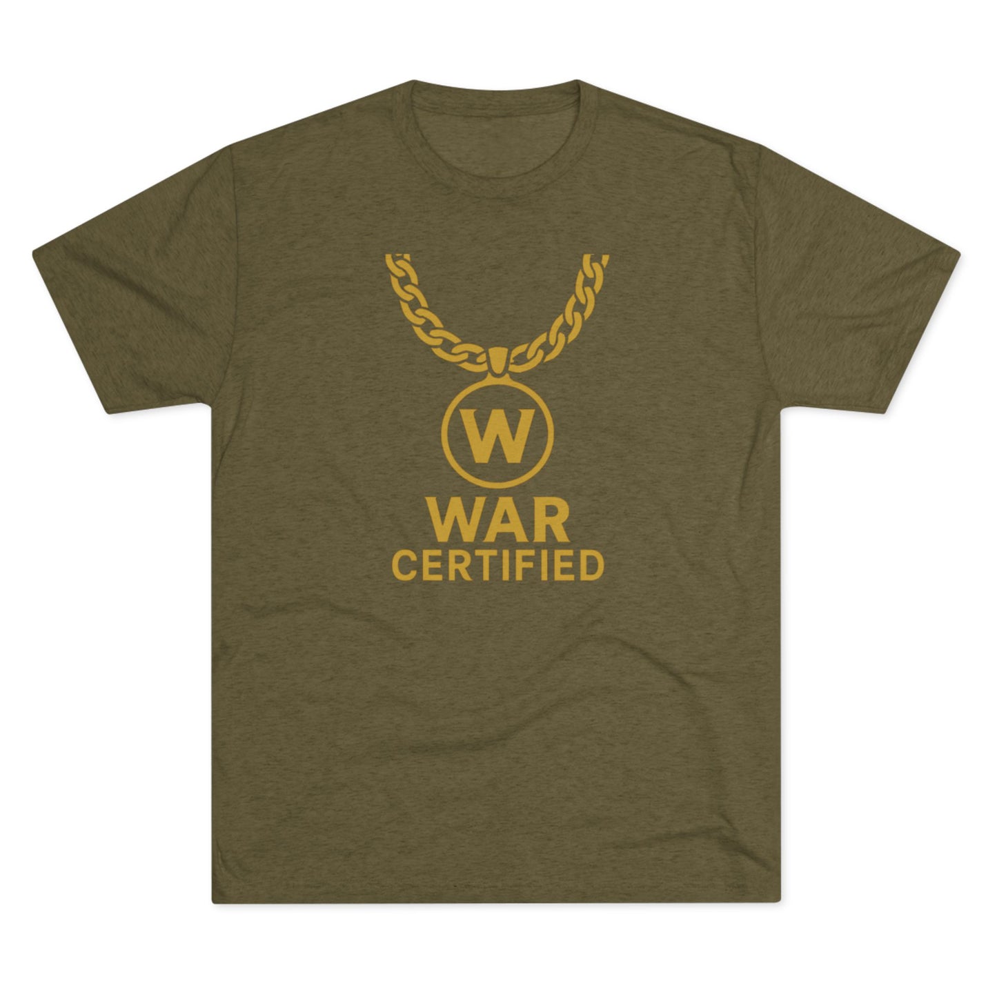 War Certified Unisex Tri-Blend Tee, Casual Wear, Gift for Gamers, Unisex Shirt, Trendy Apparel, Gamer Merch