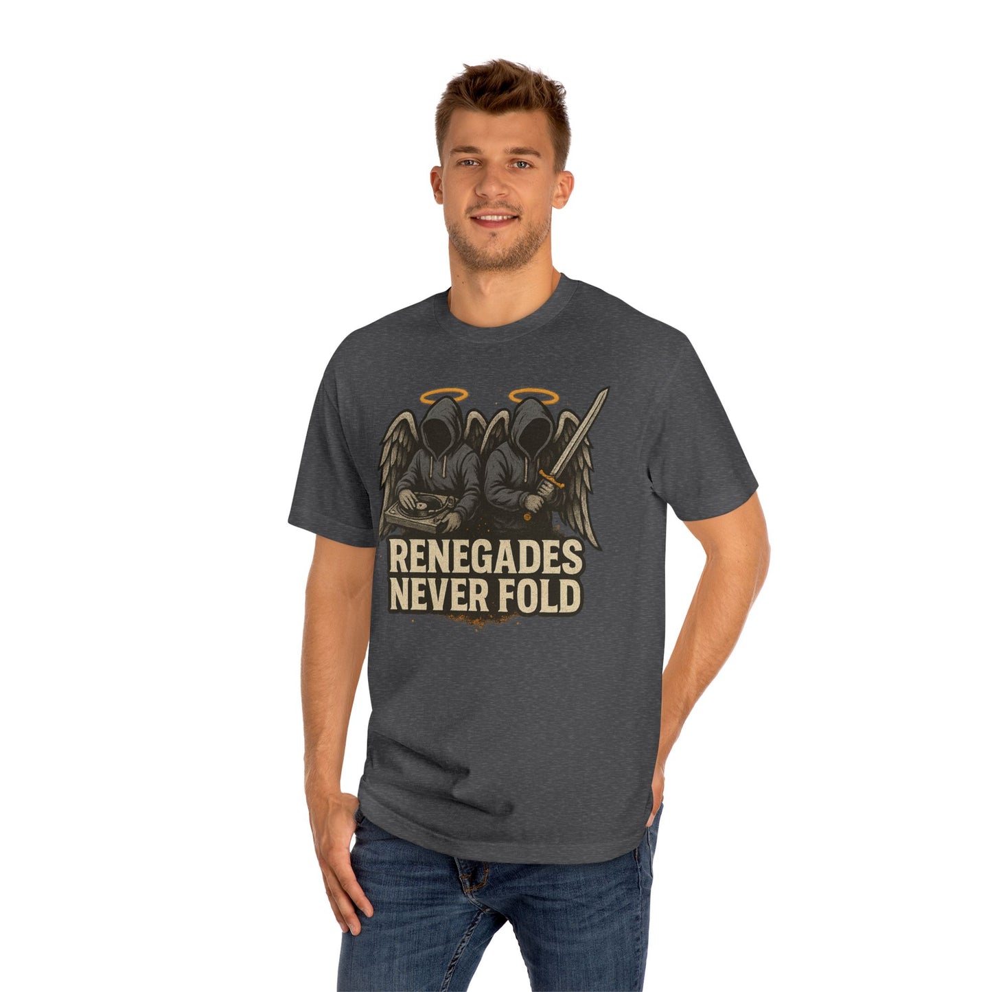Renegades Never Fold Unisex Classic Tee - Edgy Graphic Tee, Streetwear Apparel, Casual Outfit, Unique Gift, Statement T-Shirt