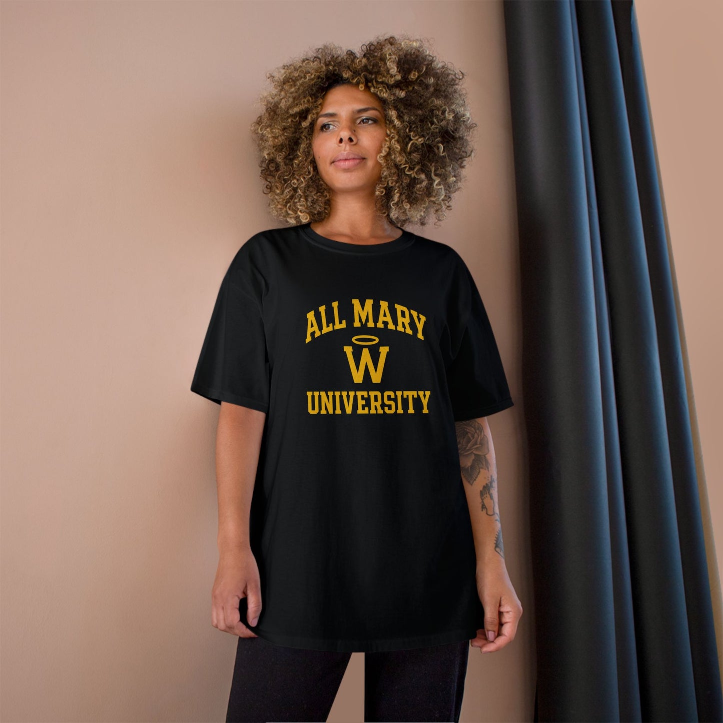 Champion University T-Shirt - All Mary University, College Spirit Wear, Graduation Gift, Casual Style, Unique Campus Apparel