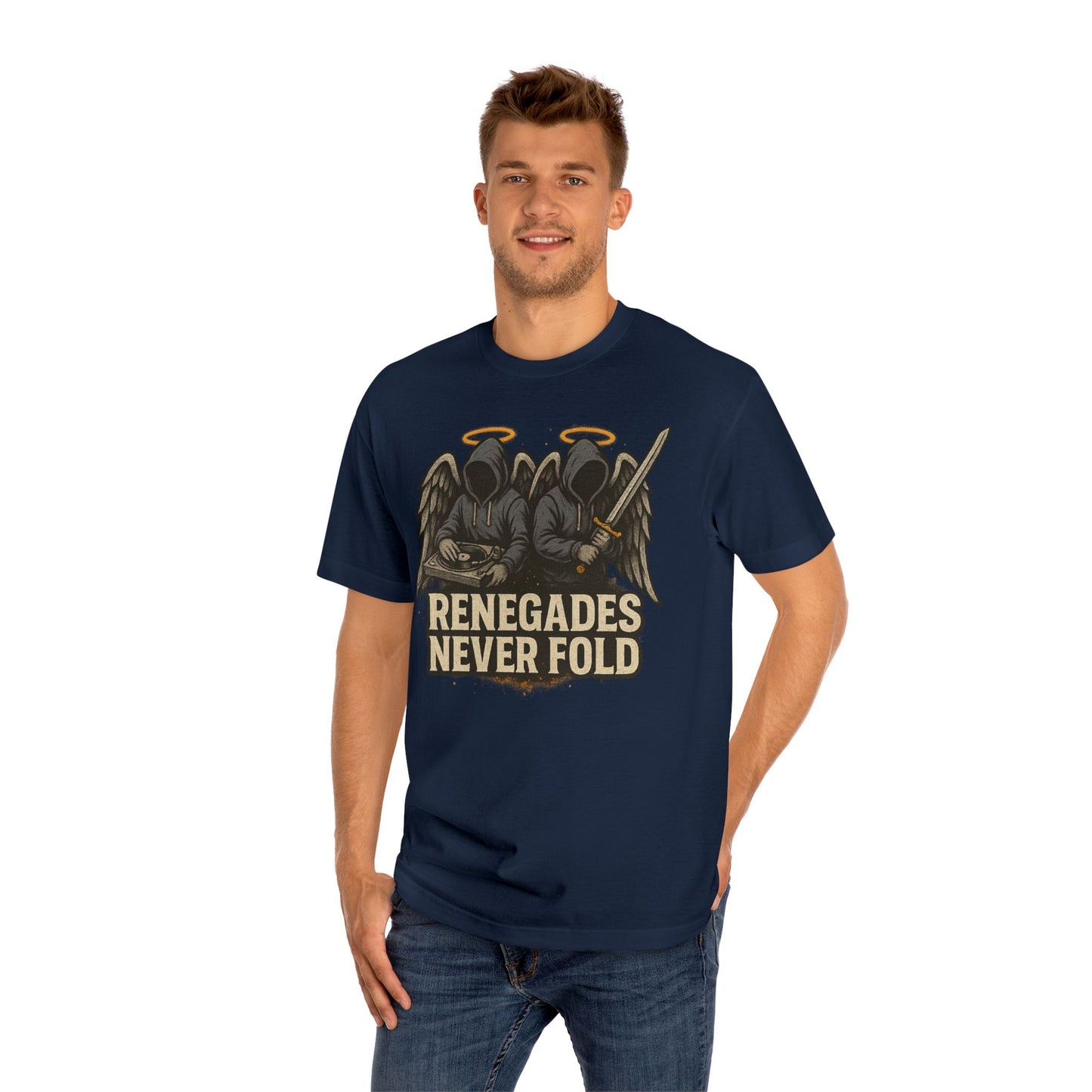 Renegades Never Fold Unisex Classic Tee - Edgy Graphic Tee, Streetwear Apparel, Casual Outfit, Unique Gift, Statement T-Shirt