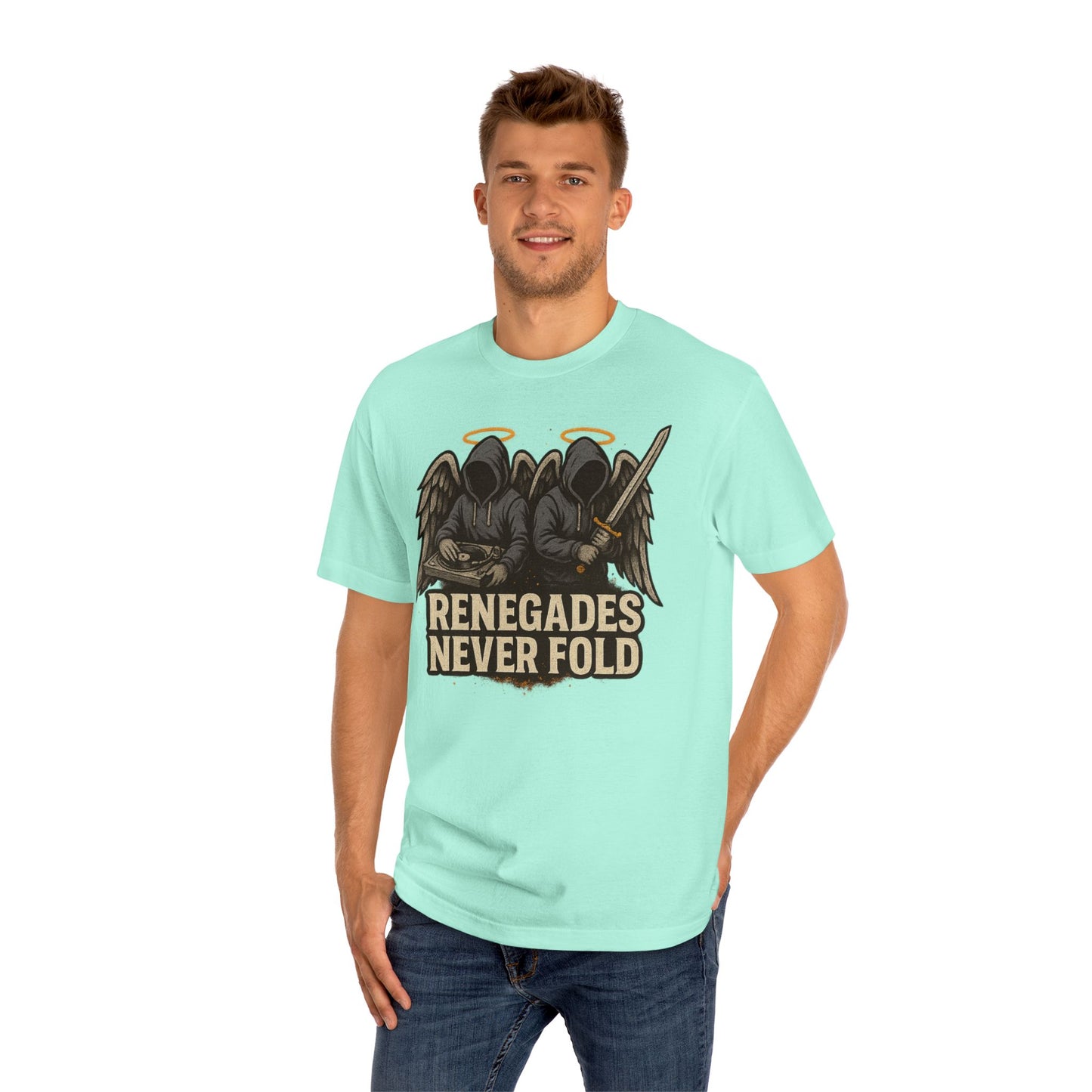 Renegades Never Fold Unisex Classic Tee - Edgy Graphic Tee, Streetwear Apparel, Casual Outfit, Unique Gift, Statement T-Shirt