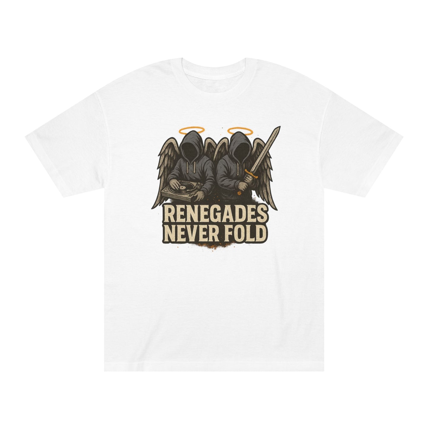 Renegades Never Fold Unisex Classic Tee - Edgy Graphic Tee, Streetwear Apparel, Casual Outfit, Unique Gift, Statement T-Shirt