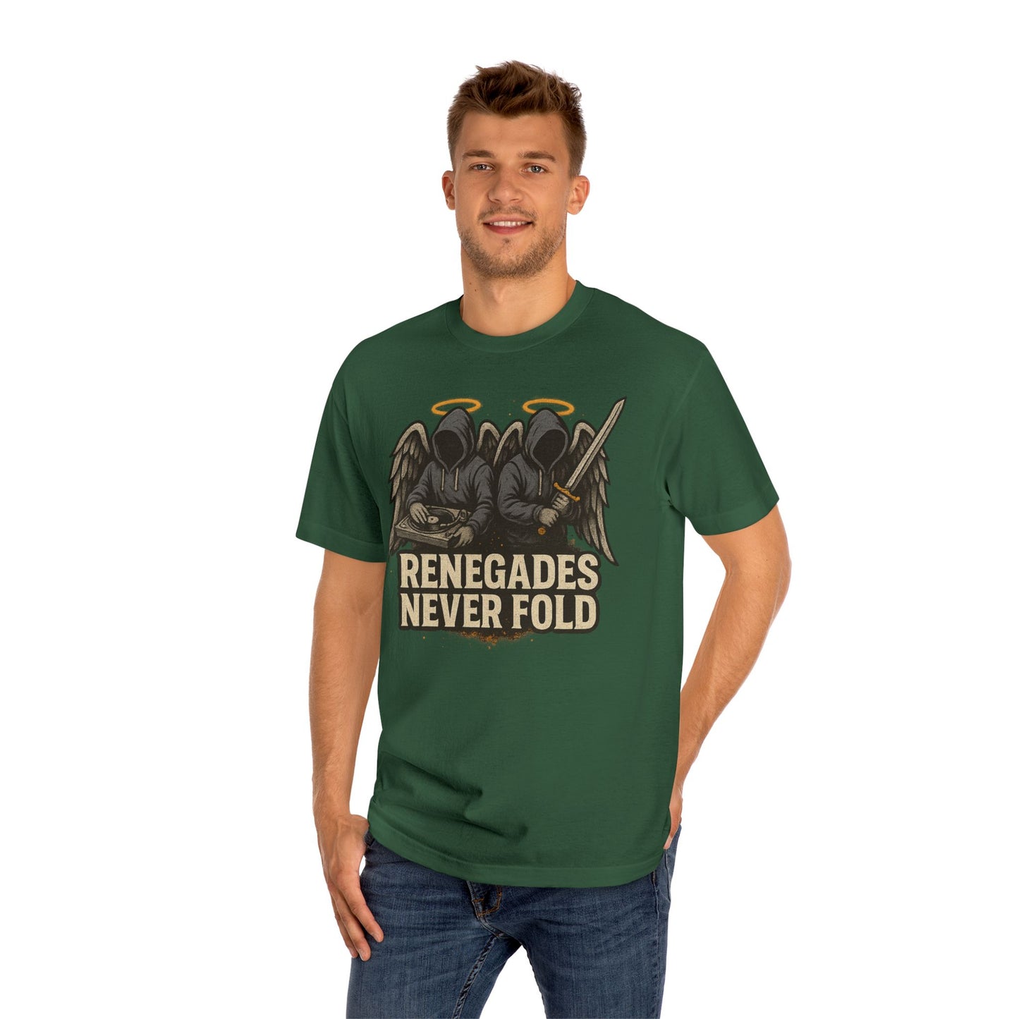 Renegades Never Fold Unisex Classic Tee - Edgy Graphic Tee, Streetwear Apparel, Casual Outfit, Unique Gift, Statement T-Shirt