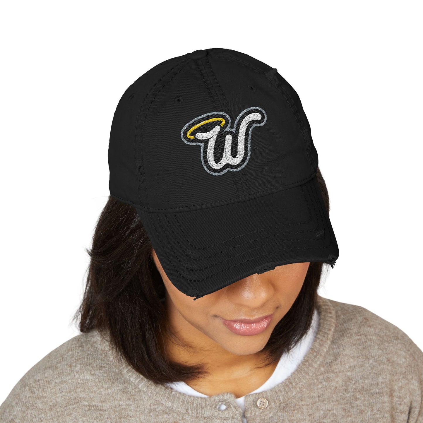 Distressed Embroidered Dad Hat, Casual Style, Gift for Him, Cool Accessory, Father's Day Hat, Everyday Wear