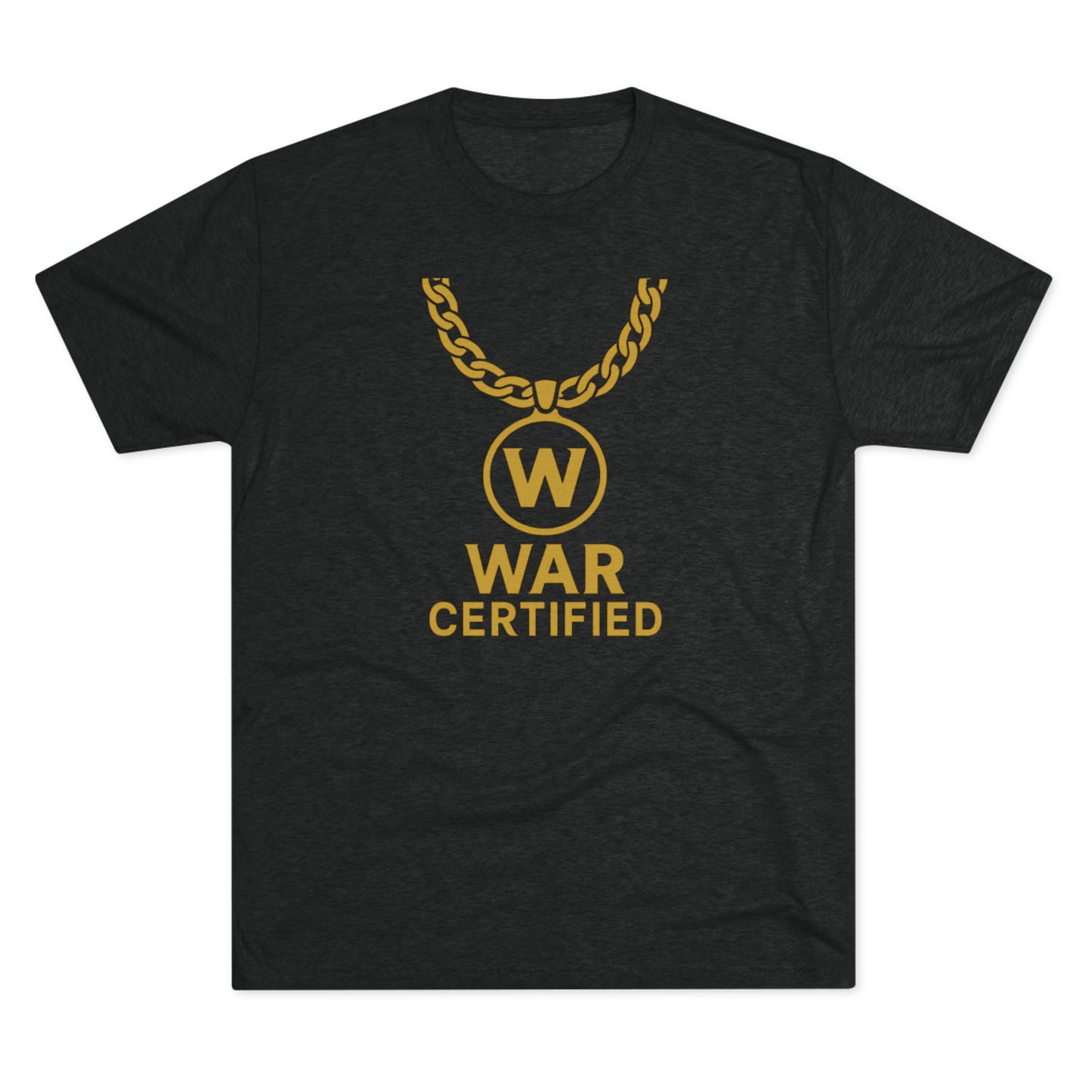 War Certified Unisex Tri-Blend Tee, Casual Wear, Gift for Gamers, Unisex Shirt, Trendy Apparel, Gamer Merch