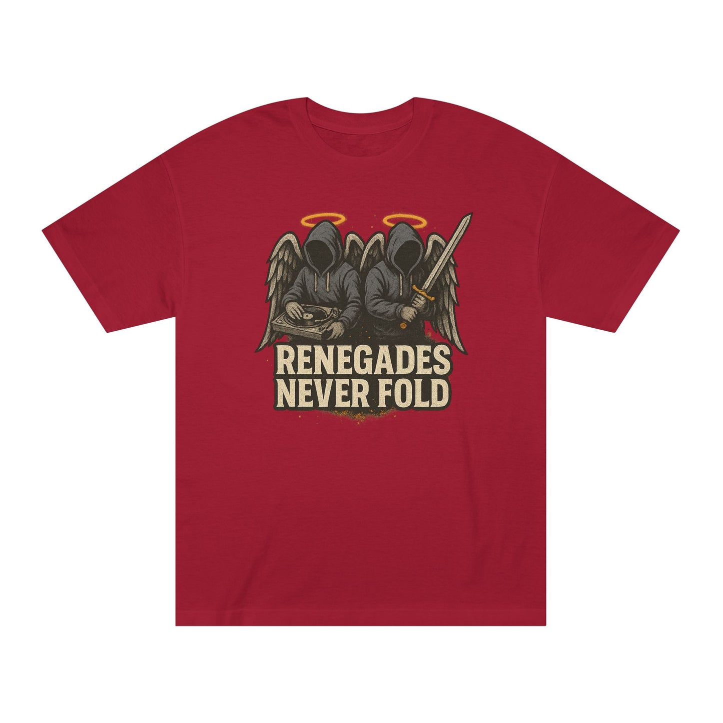 Renegades Never Fold Unisex Classic Tee - Edgy Graphic Tee, Streetwear Apparel, Casual Outfit, Unique Gift, Statement T-Shirt