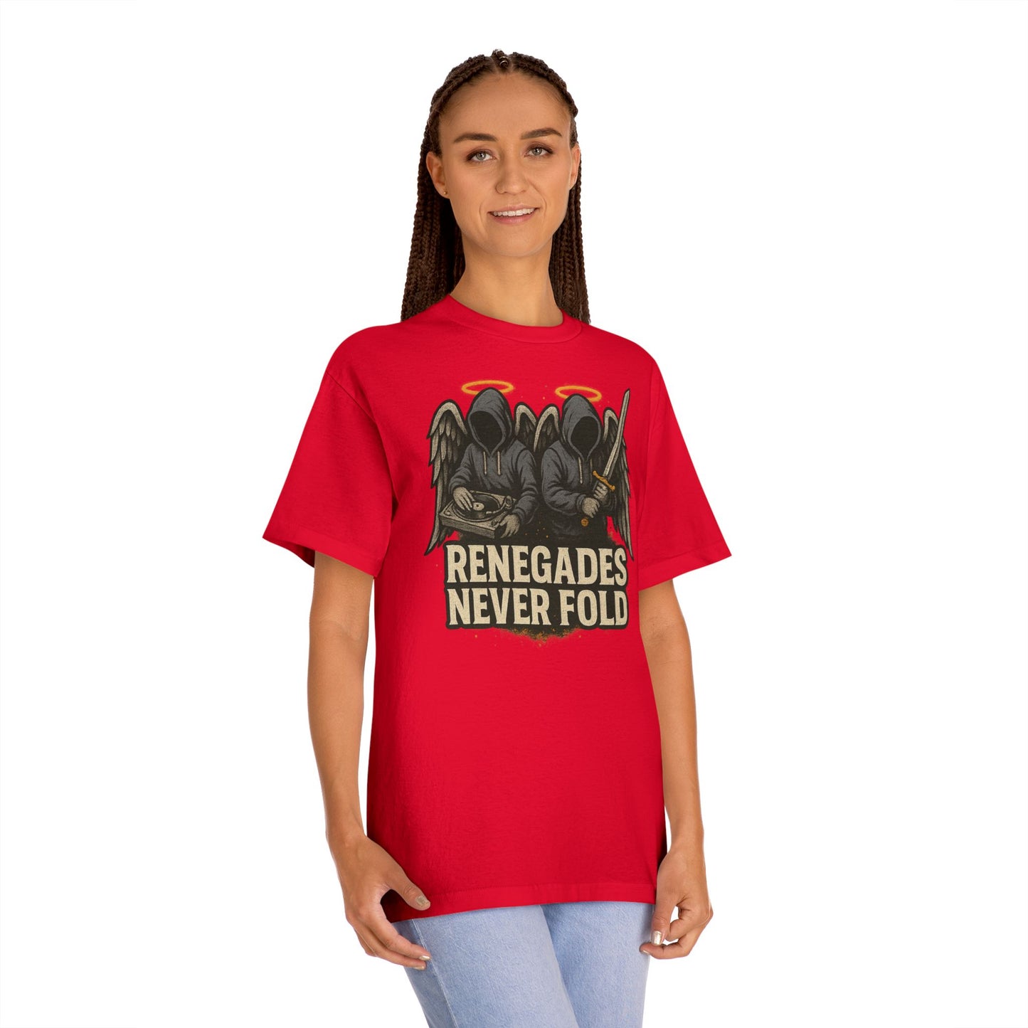 Renegades Never Fold Unisex Classic Tee - Edgy Graphic Tee, Streetwear Apparel, Casual Outfit, Unique Gift, Statement T-Shirt