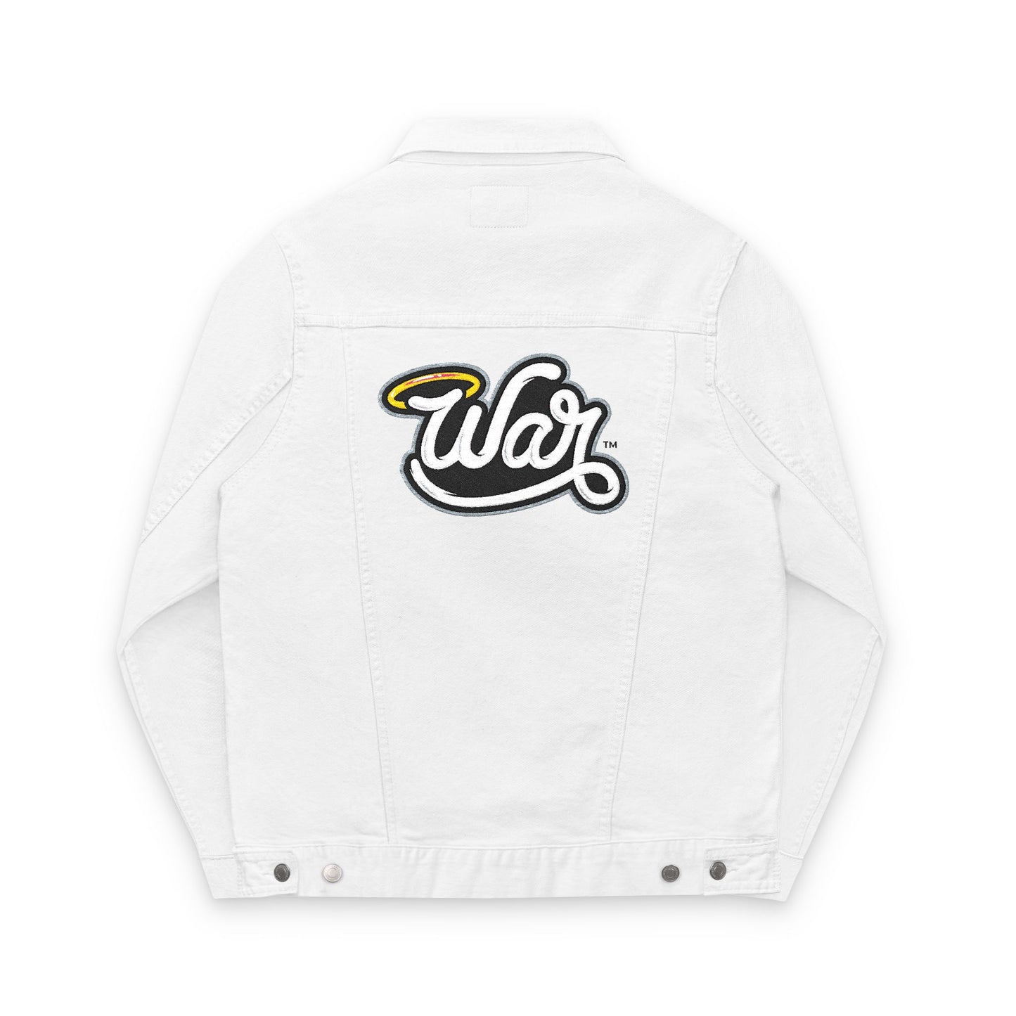Embroidered Unisex Denim Jacket - Casual Chic Style, Perfect for Festivals, Layering, Everyday, Unique Gift