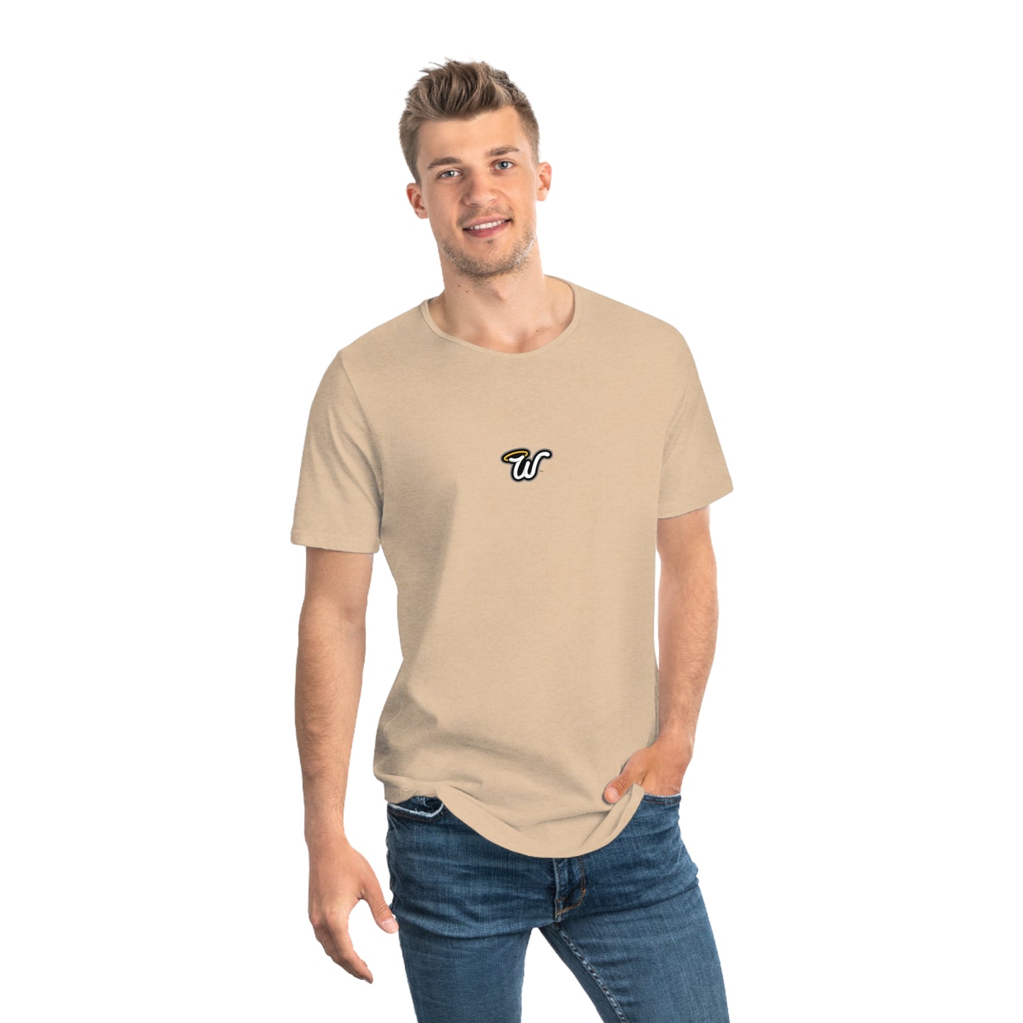 Copy of (Core) Men's Curved Hem Tee - Stylish Casual Top, Trendy T-Shirt, Summer Essentials, Streetwear Fashion, Everyday Comfort, Gift Idea