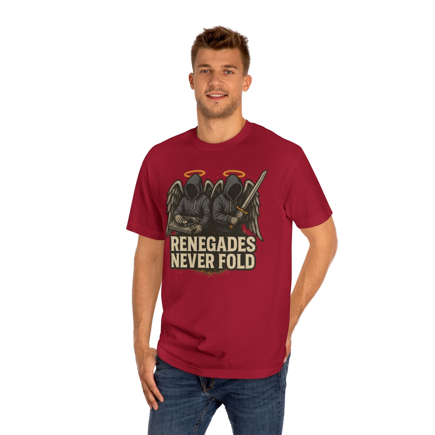 Renegades Never Fold Unisex Classic Tee - Edgy Graphic Tee, Streetwear Apparel, Casual Outfit, Unique Gift, Statement T-Shirt