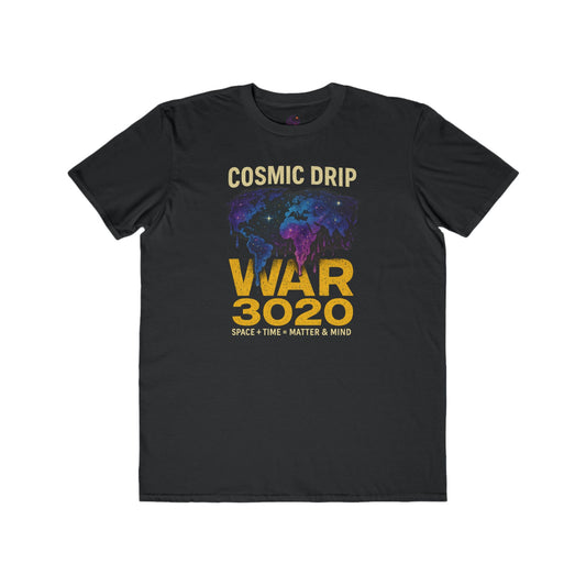 Cosmic Drip Men's Lightweight Fashion Tee, Cool Graphic Tee, Unique T-Shirt, Space-Time Design, Gift for Science Lovers, Trendy Casual Wear