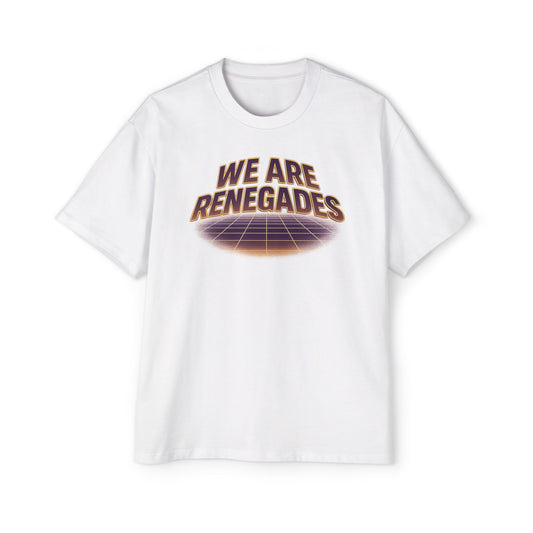 Retro Graphic Tee - We Are Renegades, Oversized Shirt, Casual Wear, Gift for Men, Trendy Fashion