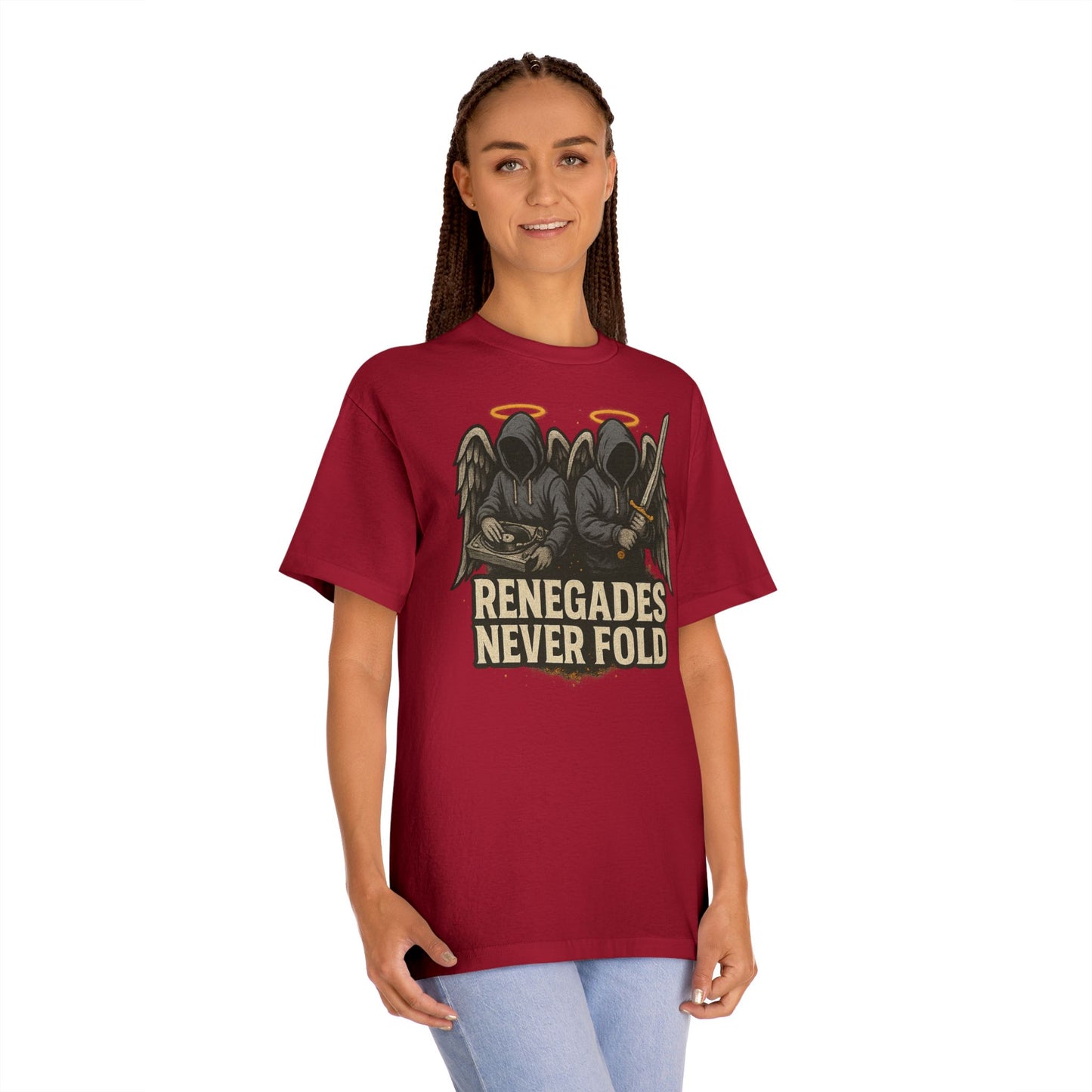 Renegades Never Fold Unisex Classic Tee - Edgy Graphic Tee, Streetwear Apparel, Casual Outfit, Unique Gift, Statement T-Shirt