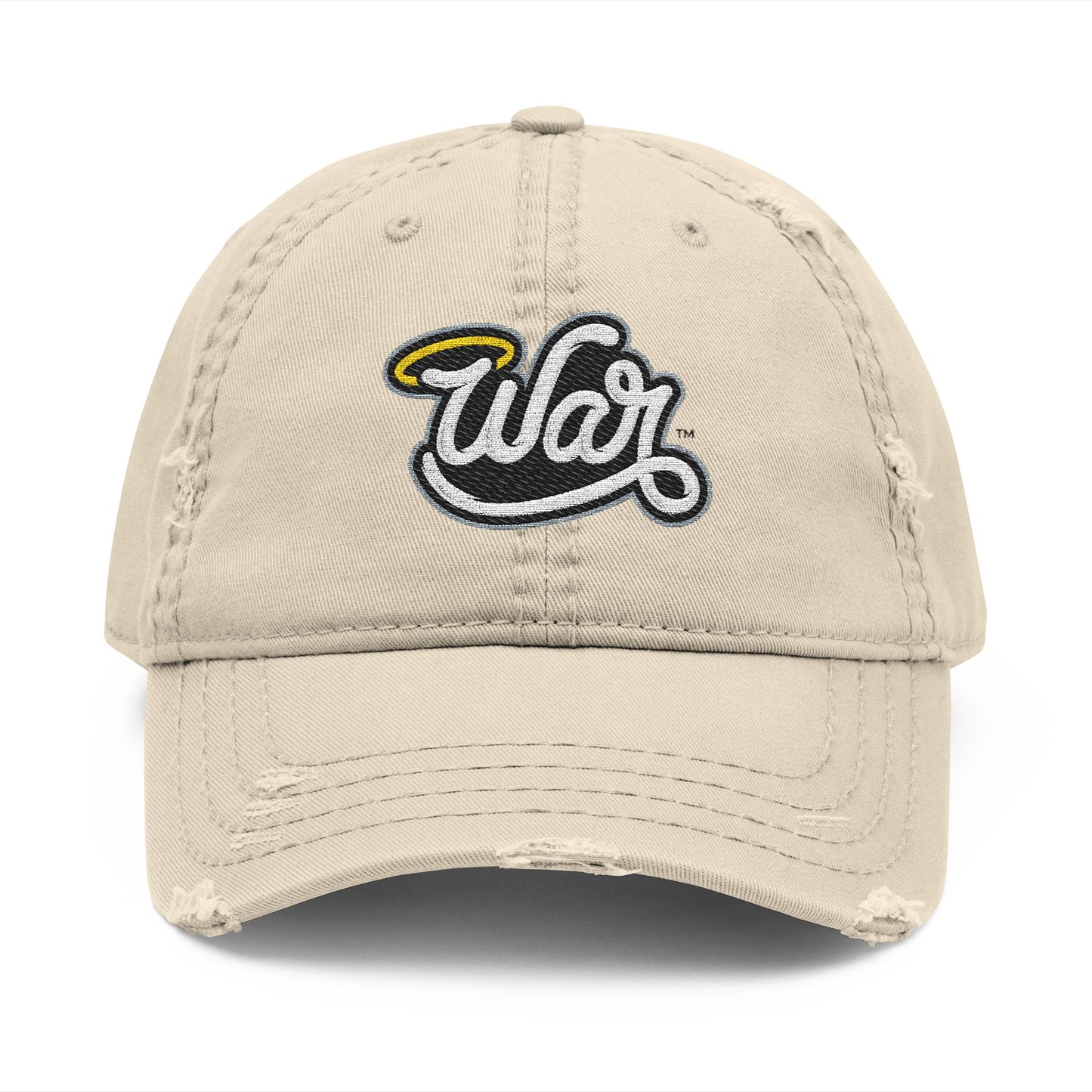 Haloed “WAR” Distressed Dad Hat