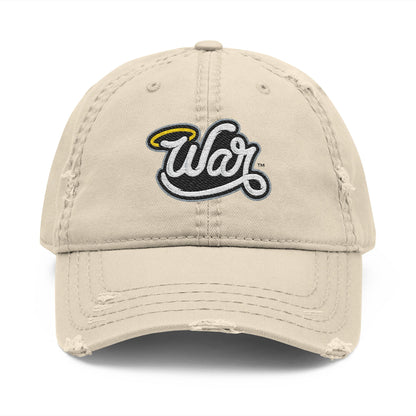 Haloed “WAR” Distressed Dad Hat
