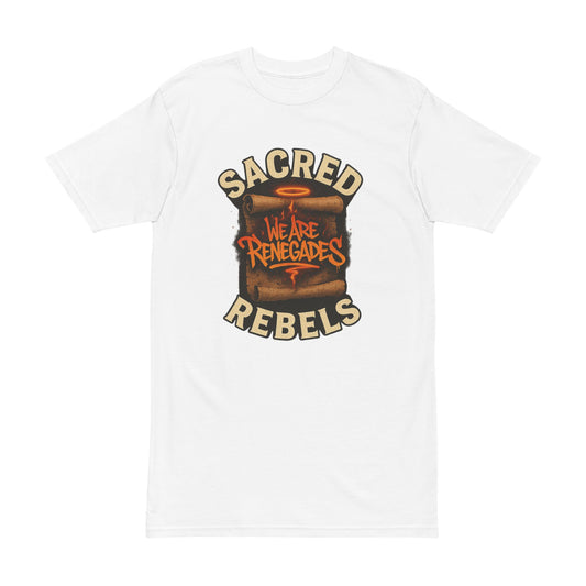 Men's Heavyweight Tee - Sacred Rebels Graphic T-Shirt, Streetwear Top, Gift for Rebel Souls, Edgy Fashion, Casual Wear, Tees for Men