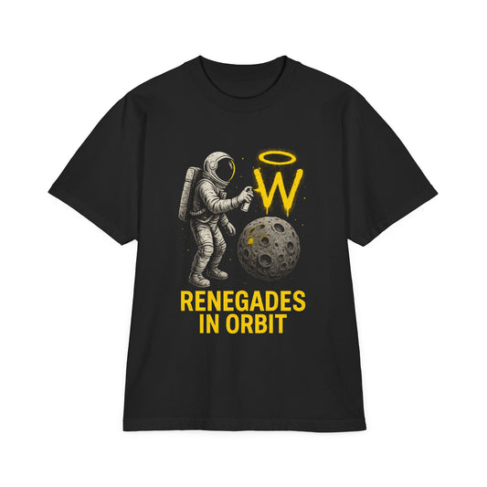 Astronaut 'Renegades in Orbit' T-Shirt | Unisex Graphic Tee, Space Theme Shirt, Gift for Space Lovers, Casual Wear, Unique Graphic Top