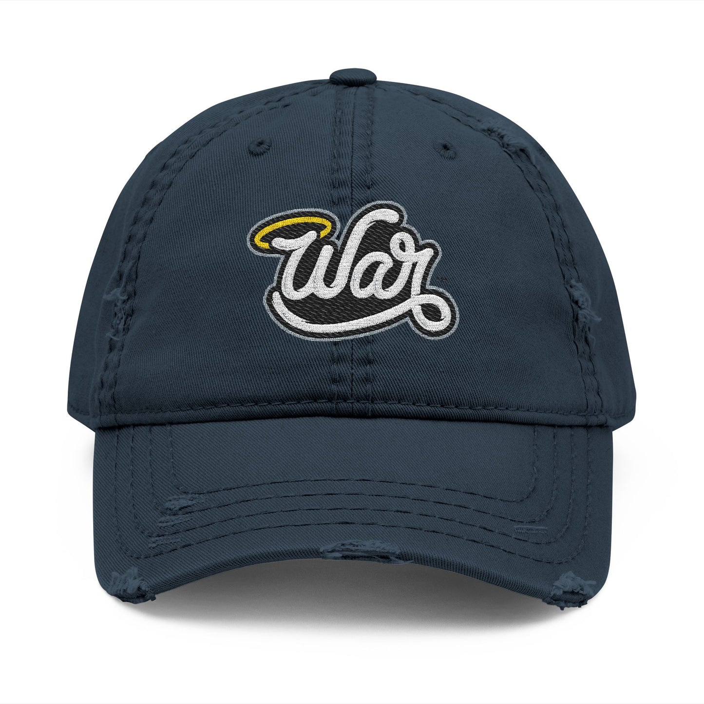 Haloed “WAR” Distressed Dad Hat