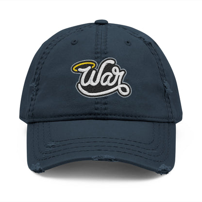 Haloed “WAR” Distressed Dad Hat