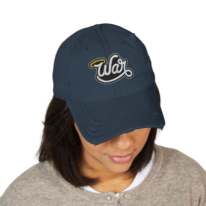 Haloed “WAR” Distressed Dad Hat